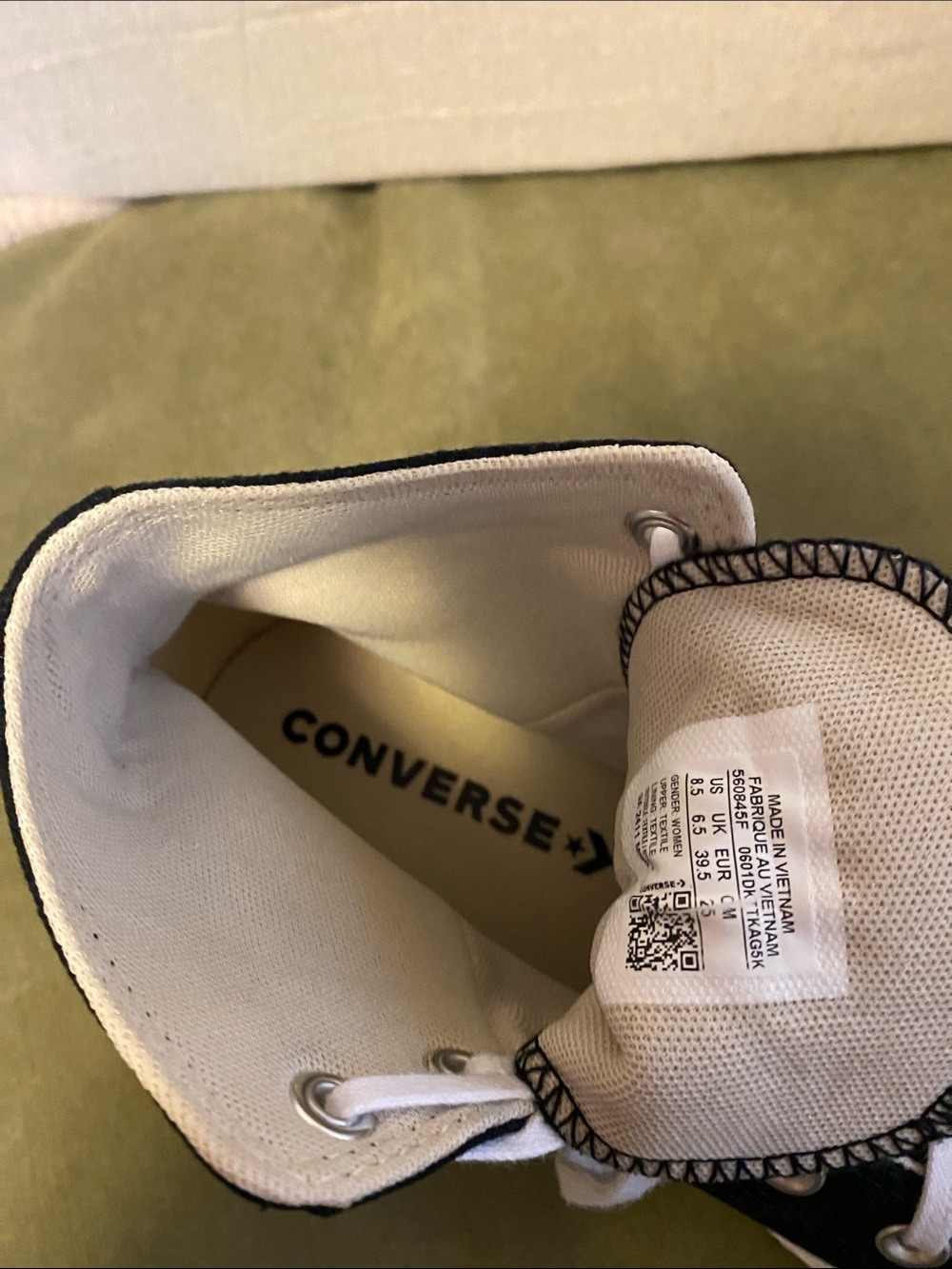 Converse High Top Platform Sneakers - Black & White - Picture 7 of 7